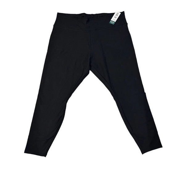 HUE Black Furry Lined Denim Legging Plus Size XXXL activewear pants NWT - Picture 1 of 6